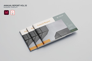 Annual Report Vol.55, a Brochure Template by Bewalrus Studio