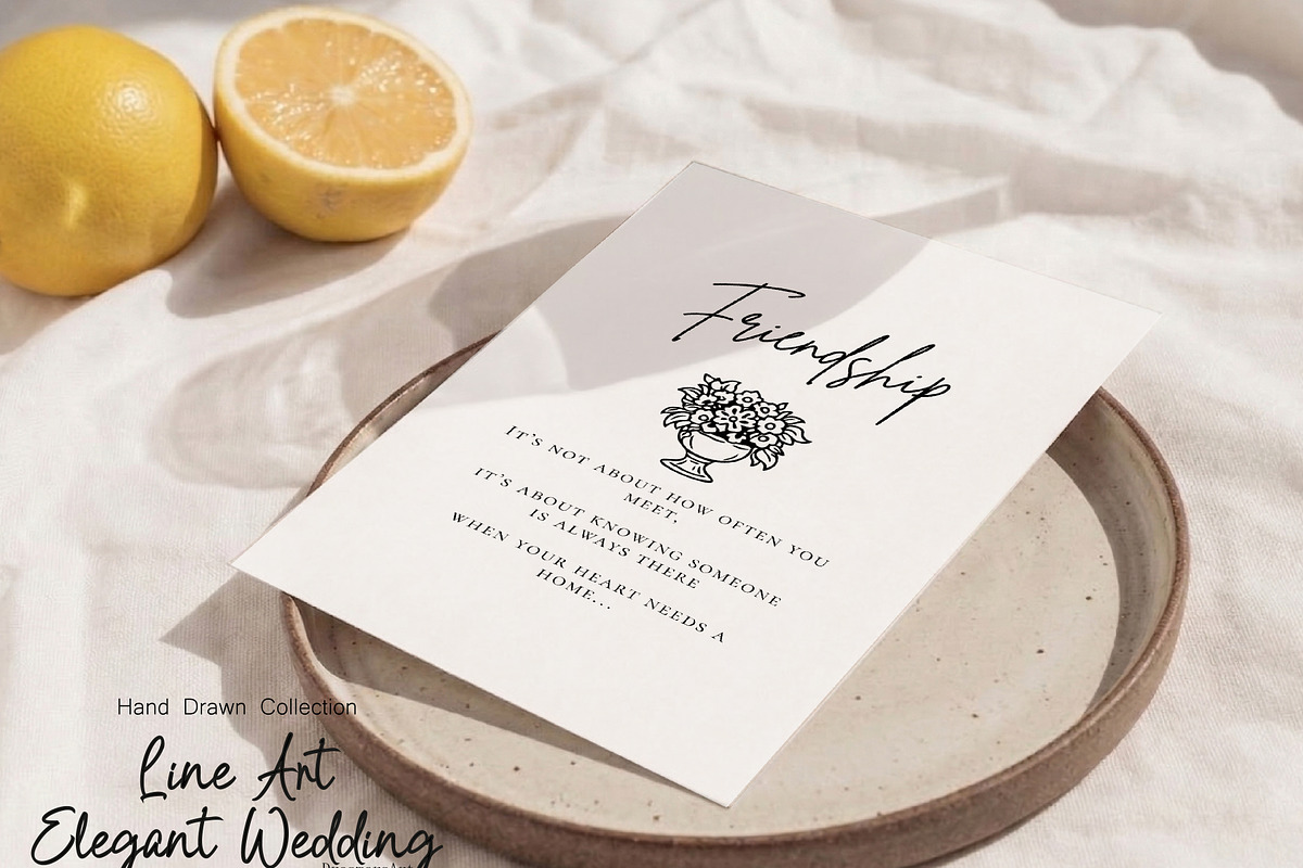 Hand Drawn Elegant Wedding 150+ SVG, an Object Illustration by DreamoraArt (Photo 7 of 12)