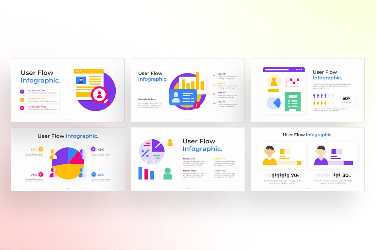 User Flow PowerPoint - Infographic Template