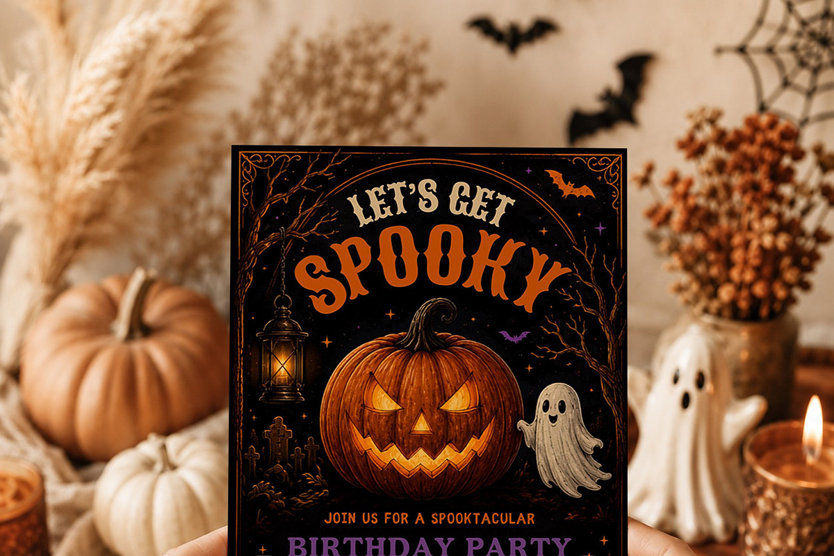 Spooky Halloween Birthday Invitation, an Invitation Template by Arslan (Photo 3 of 5)