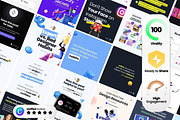 Carousel Canva Templates For IG, a Social Media Template by Virall (Thumbnail 2 of 10)