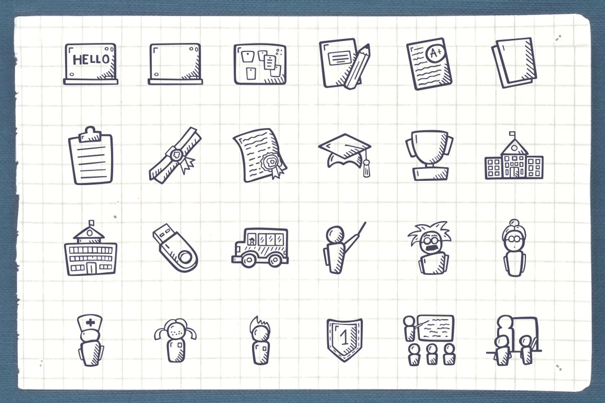 School - Hand Drawn Icons, an Icon by Good Stuff No Nonsense (Photo 2 of 6)