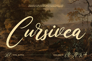 Cursivea, a Script Font by graphicook