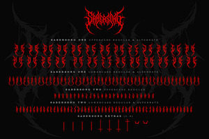 Sabersong Black Metal Font Vol.3