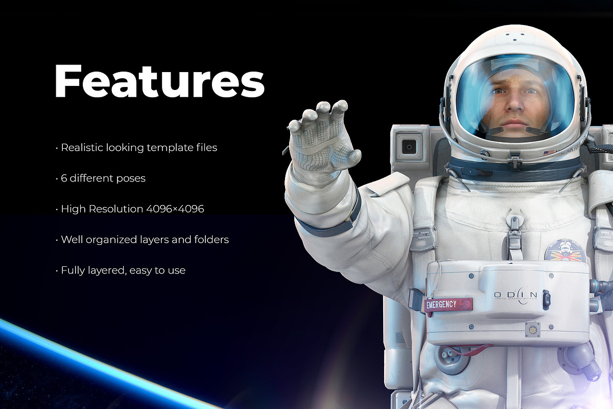 3D Mockup Space Astronaut #01, a Product Mockup by ARKS ACADEMY (Photo 3 of 11)