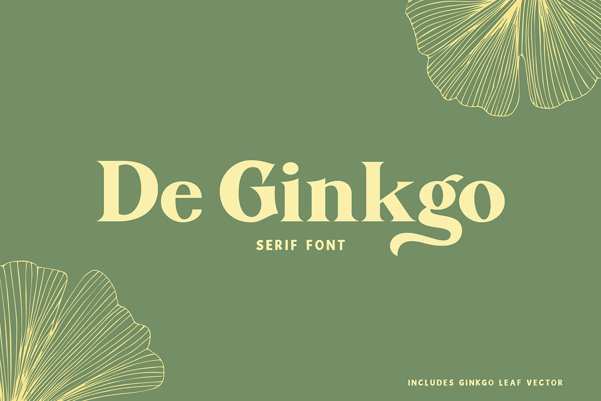 De Ginkgo, a Serif Font by Emyself Design (Photo 1 of 16)