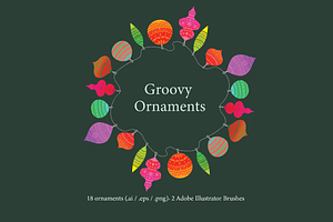 Groovy Ornaments Set