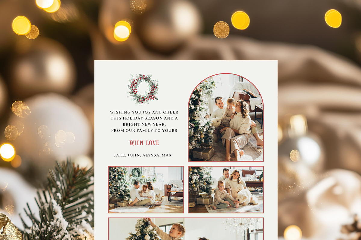 Editable Arch Christmas Card Photo, a Card Template by LucaTheme (Photo 4 of 6)