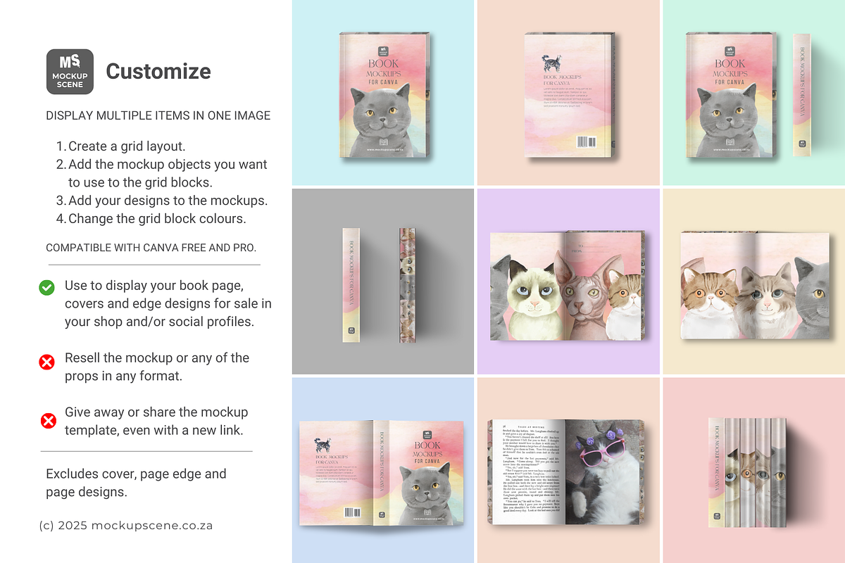 Book Mockup Kit for Canva Soft Cover, a Books & Magazine Mockup by Mockup Scene (Photo 10 of 11)