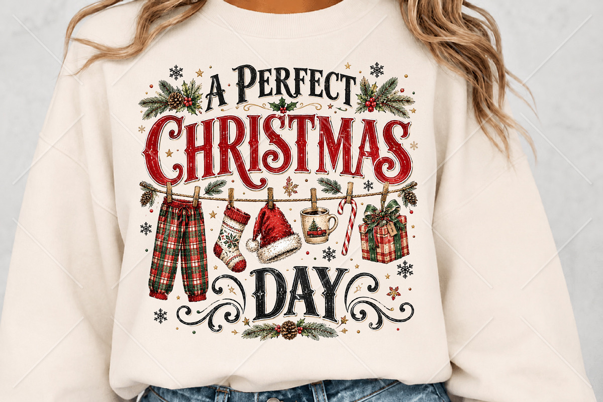 A Perfect Christmas Day PNG, a Seasonal Illustration by Canvas Craft (Photo 5 of 6)