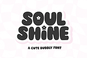 Soul Shine | Bubbly Retro Font, a Sans Serif Font by KA Designs (Thumbnail 1 of 9)