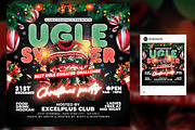 Christmas Ugle Sweater Party Flyer, a Flyer Template by RTXdesinger99 (Thumbnail 3 of 3)