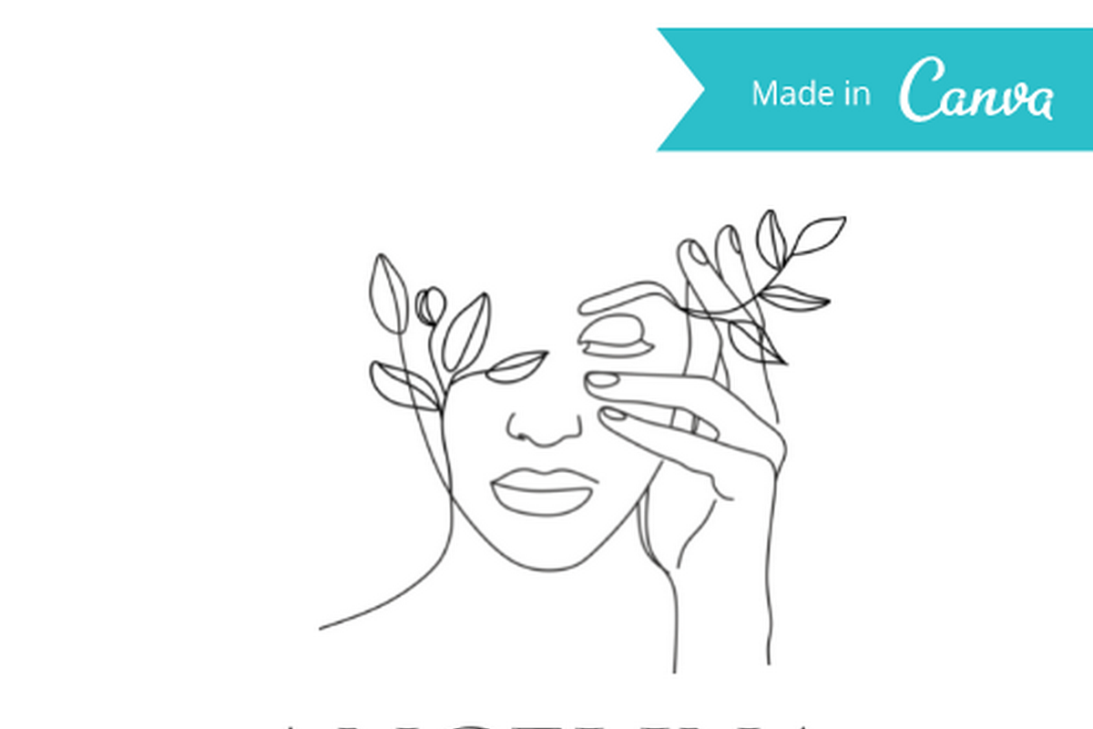 6 Beauty CANVA Logos, a Branding & Logo Template by velychko.ua (Photo 6 of 10)