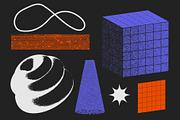90 Vector Texture Shapes, a Background Graphic by softulka (Thumbnail 5 of 16)