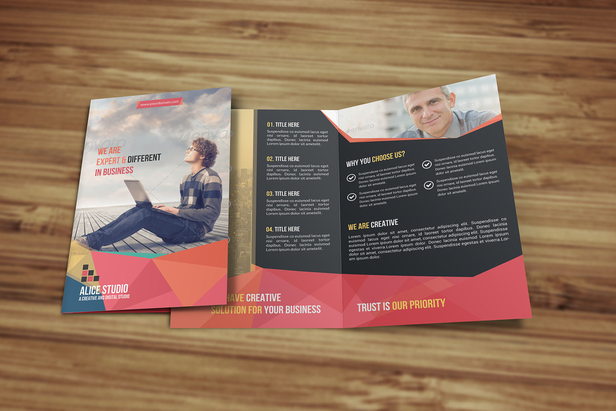Corporate Bi Fold Brochure Template, a Brochure Template by Alice_s (Photo 4 of 8)