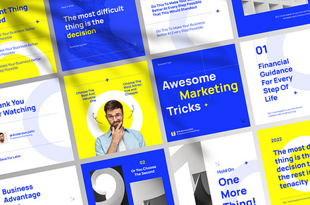 Business Marketing Instagram Post, a Social Media Template by Neermana