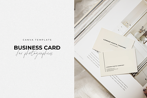Photographer Business Card Template, a Business Card Template by Blush Created