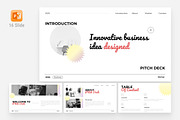 White Minimalist Startup Pitch Deck, a Presentation Template by Eklip Studio (Thumbnail 1 of 6)