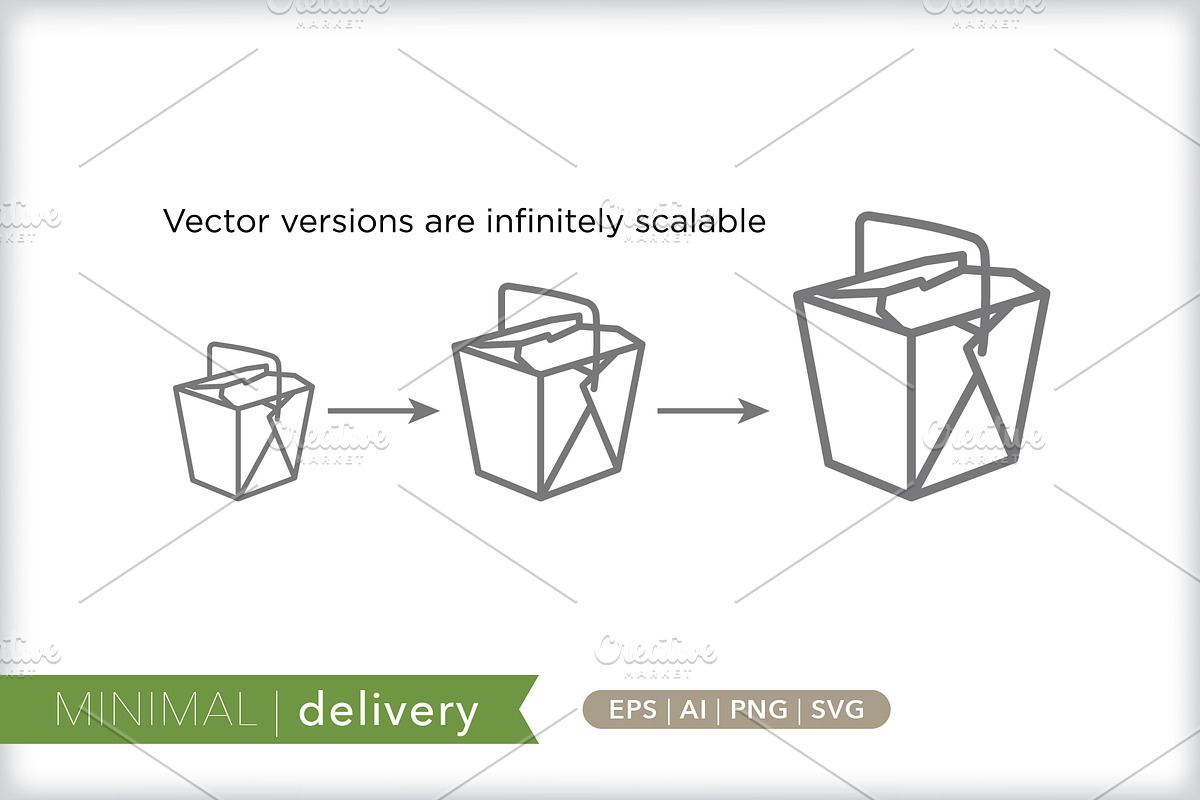 Minimal delivery icons, an Outline Icon by Picture Window (Photo 2 of 5)