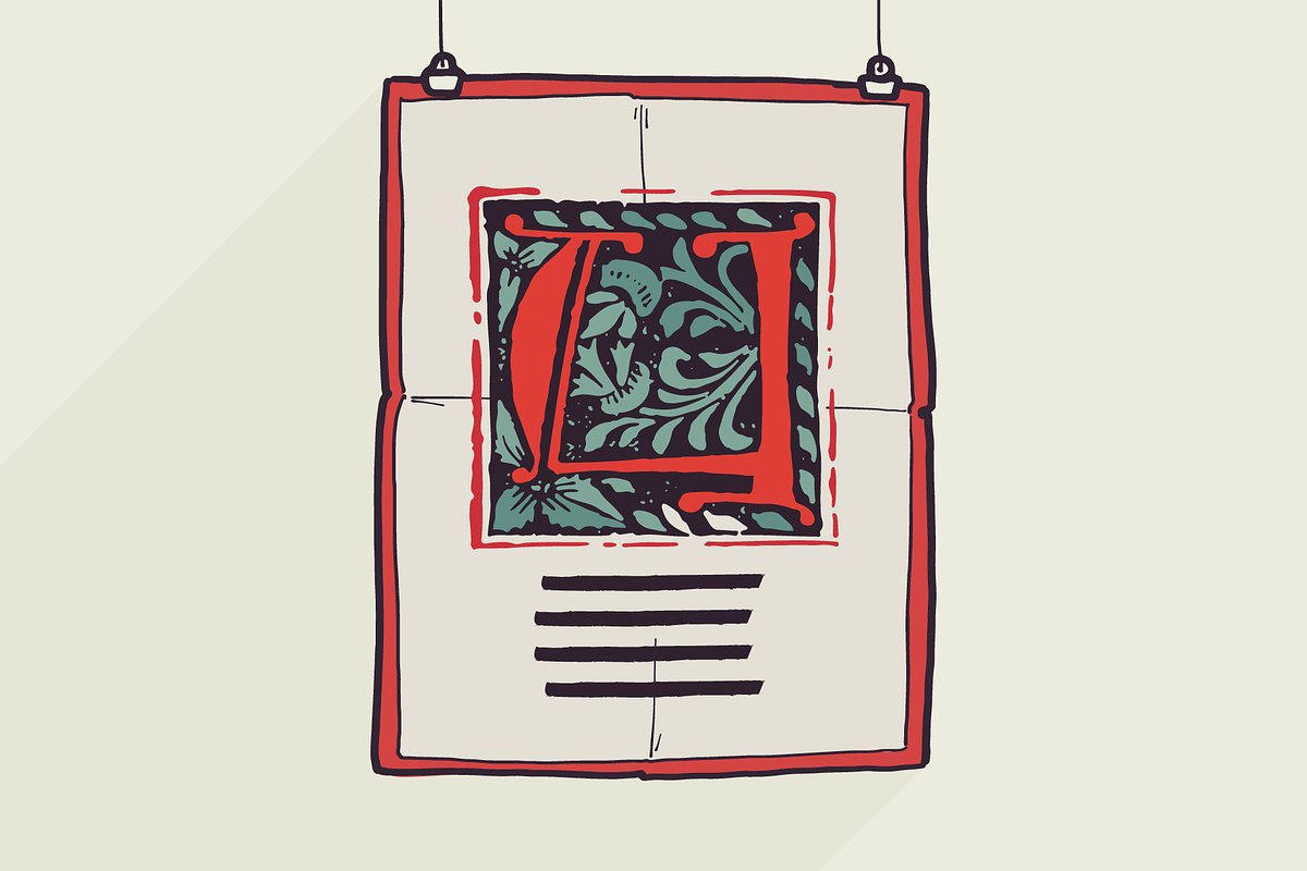 Tractatus Medieval initials font, a Blackletter Font by kaer_shop (Photo 8 of 9)