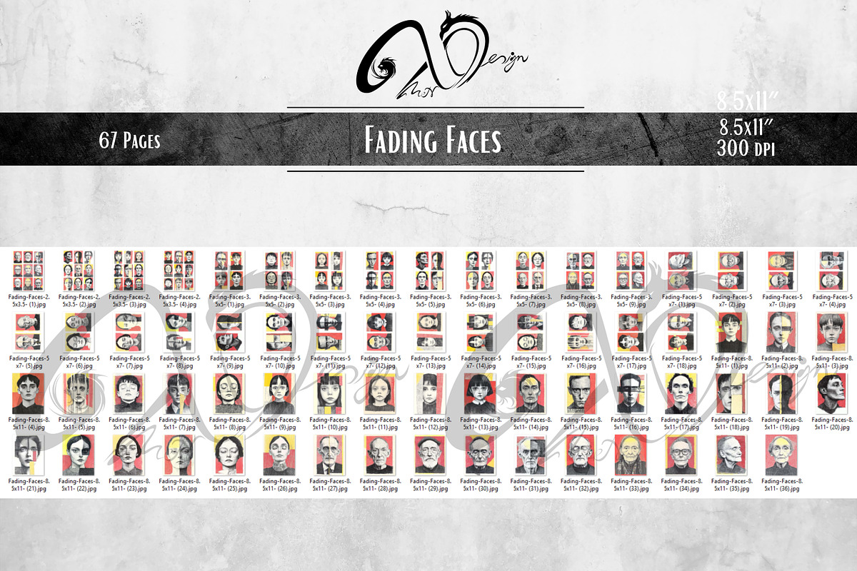 Fading Faces: Digital Paper, a Person Illustration by NiiiNArt ...