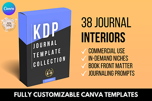 38 KDP Journal Template Bundle