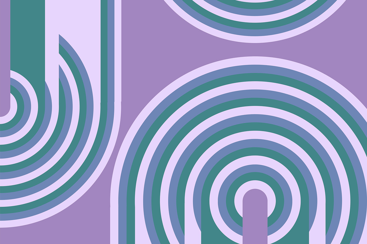 Purple and Teal Arches, a Background Graphic by Sharon Schwalbe (Photo 5 of 6)