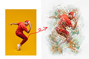 Typography Portrait Artistic Effect, an Action Add-On by MRI STUDIO (Thumbnail 5 of 28)