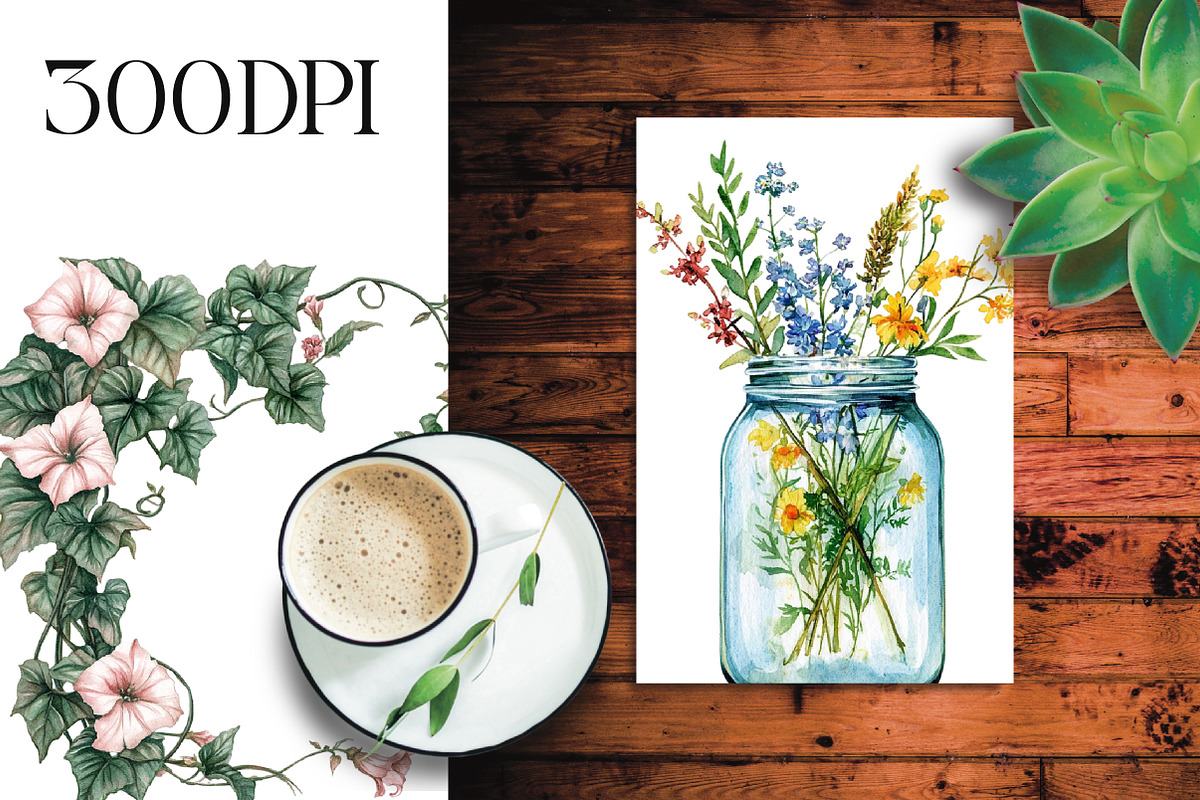 Watercolor Spring Clipart, an Illustration by Libby Wishes (Photo 4 of 5)