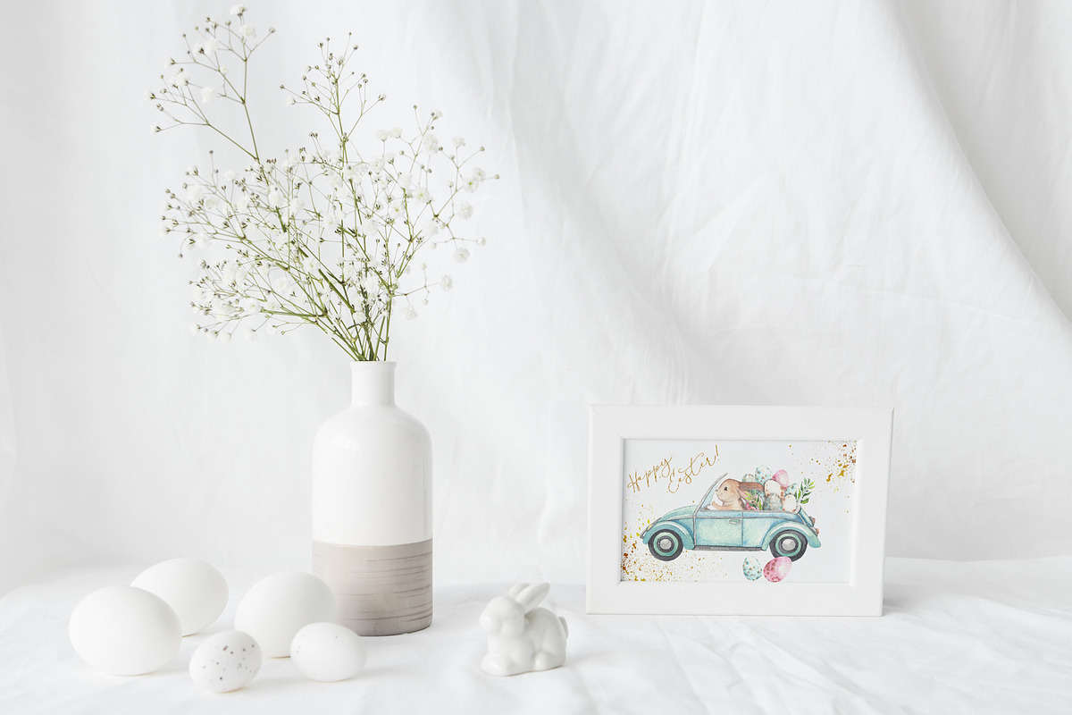 Easter Bunny. Watercolor collection, an Object Graphic by Ana-Sakuta (Photo 20 of 27)