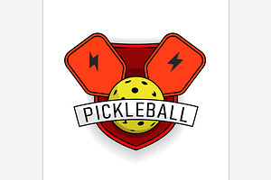 Pickleball logo, an Outline Icon by Anna's Shop