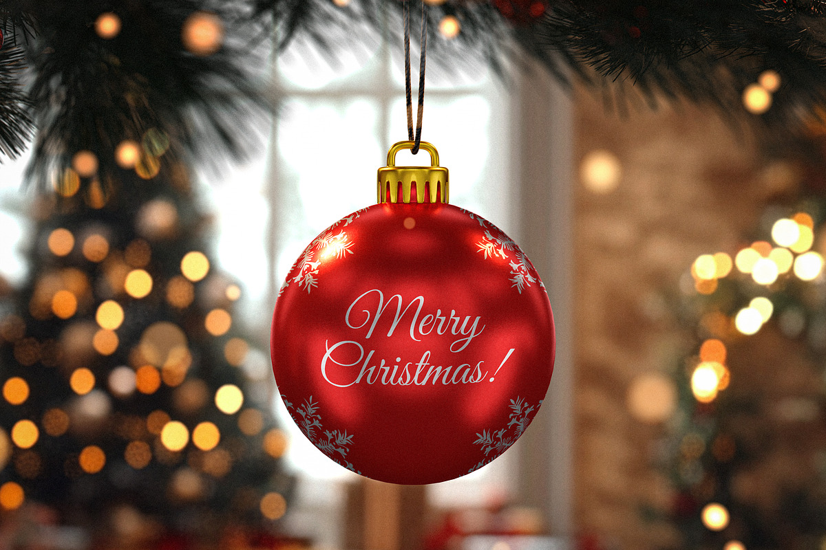Christmas Ball Mockup, a Product Mockup by Designer Dude