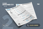 Clean Resume/Cv Template Volume 2, a Resume Template by TheResumeCreator (Thumbnail 2 of 6)