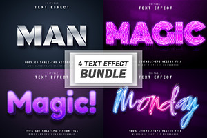 Font Text Effect 3d Editable Vol 15