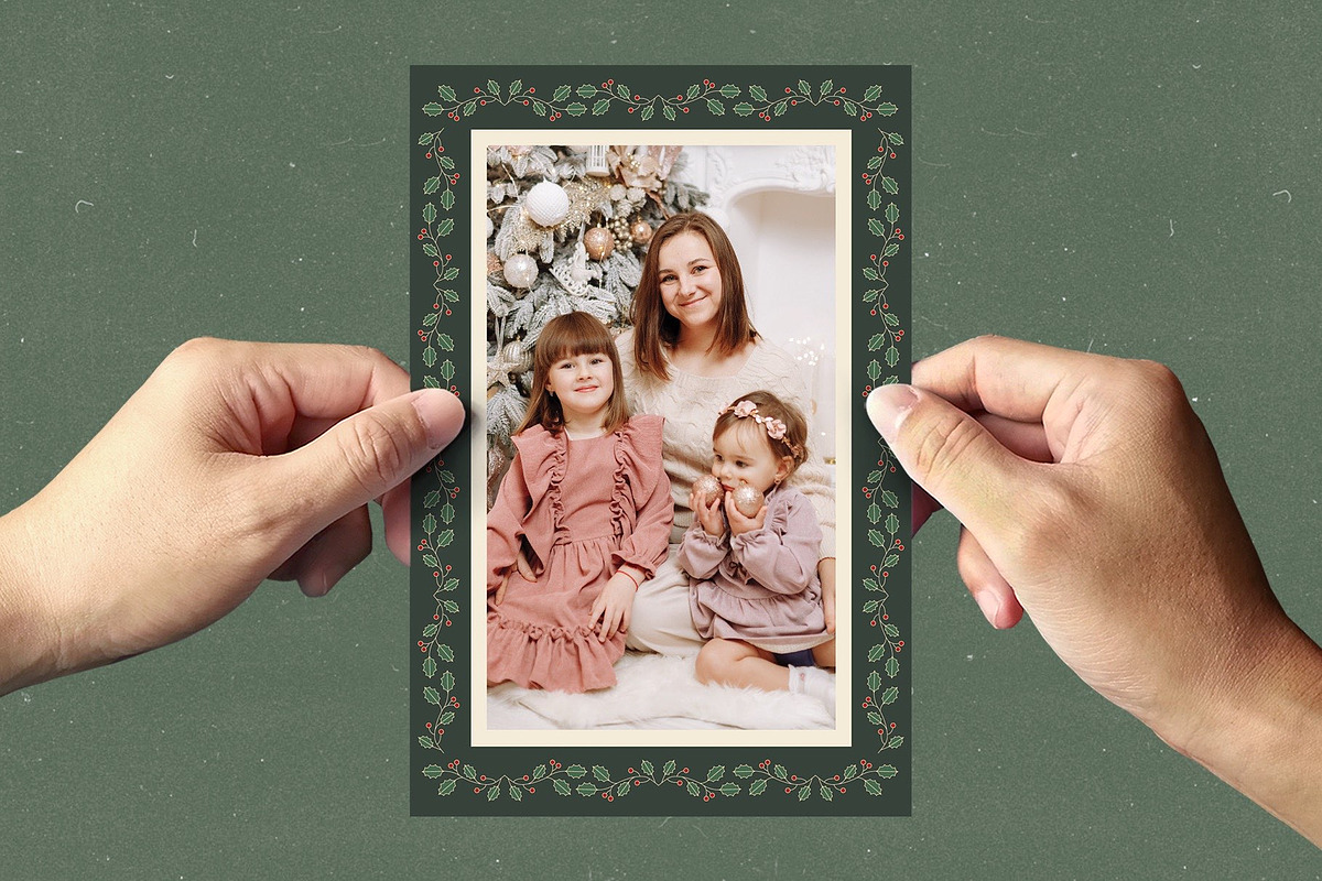 Christmas Photo Frame Template, a Flyer Template by DesignerCandies (Photo 3 of 5)