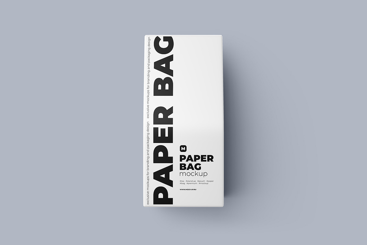 Paper Bag Mockup. Top view, a Packaging Mockup by easymock (Photo 6 of 11)