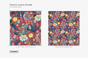 Mori Abstract Flower Pattern & Motif, a Pattern Graphic by likorbut (Thumbnail 3 of 12)