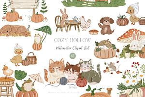 Cozy Hollow Autumn Clipart