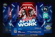 neon night after work event flyer, a Flyer Template by StarPixles11 (Thumbnail 2 of 3)