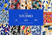 Cobalt Studio Abstract Patterns, a Pattern Graphic by Ninterints (Thumbnail 1 of 10)