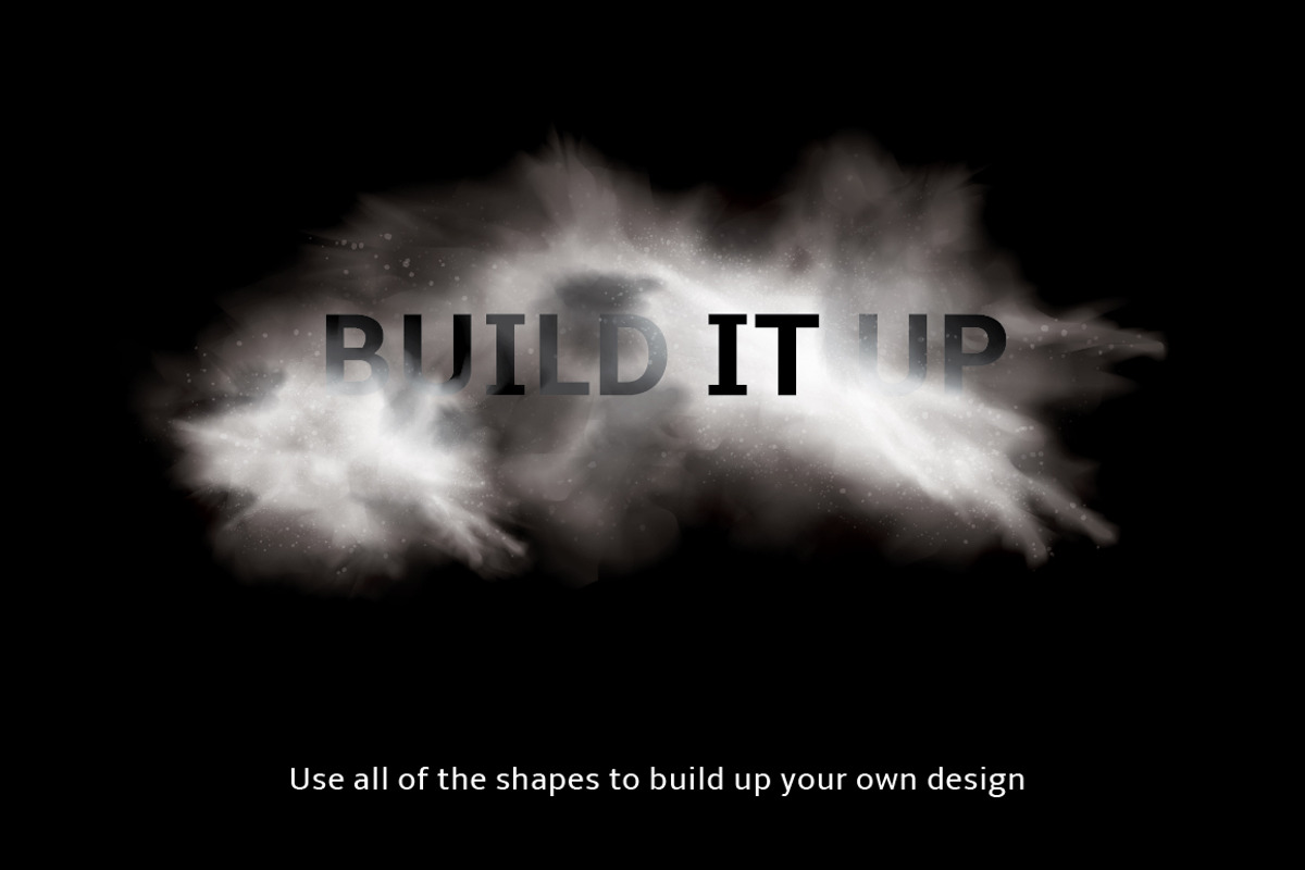 Vector powder, dust explosion set, a Texture Graphic by Transfuchsian (Photo 5 of 5)