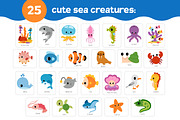 Cut and Glue Sea Animals for Kids, an Education Illustration by Ksenya Savva (Thumbnail 4 of 6)