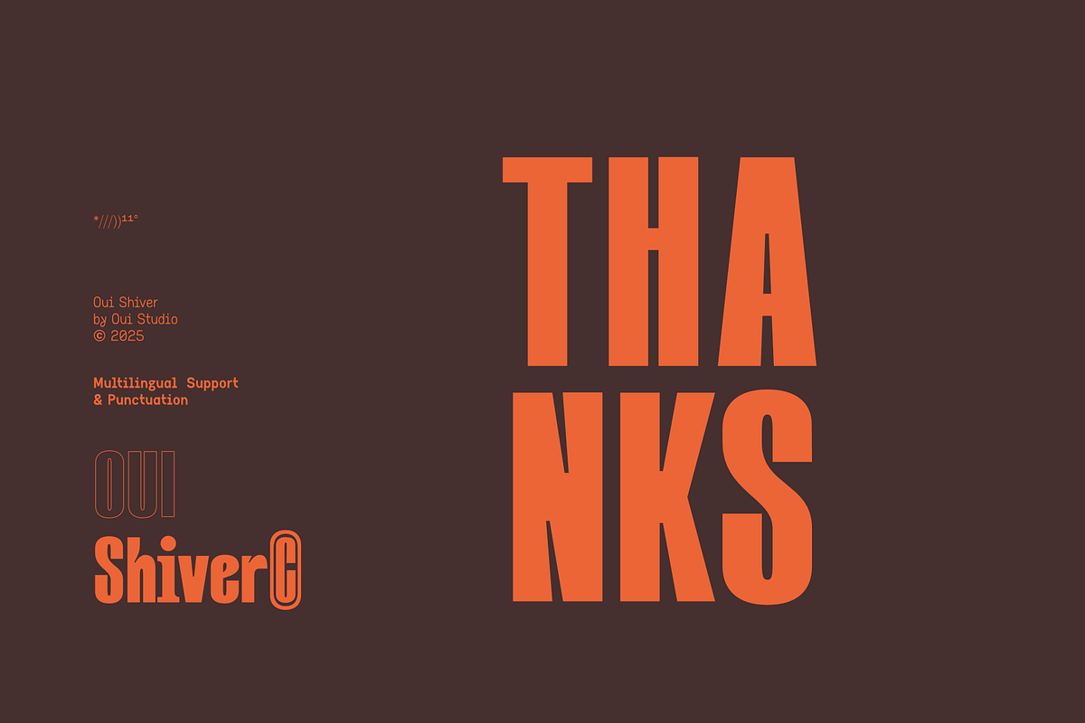 Oui Shiver, a Sans Serif Font by Oui Studio (Photo 10 of 10)