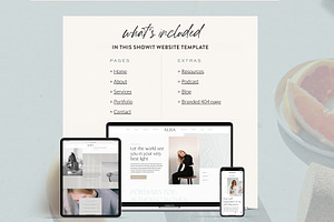 Showit Website Template Alba