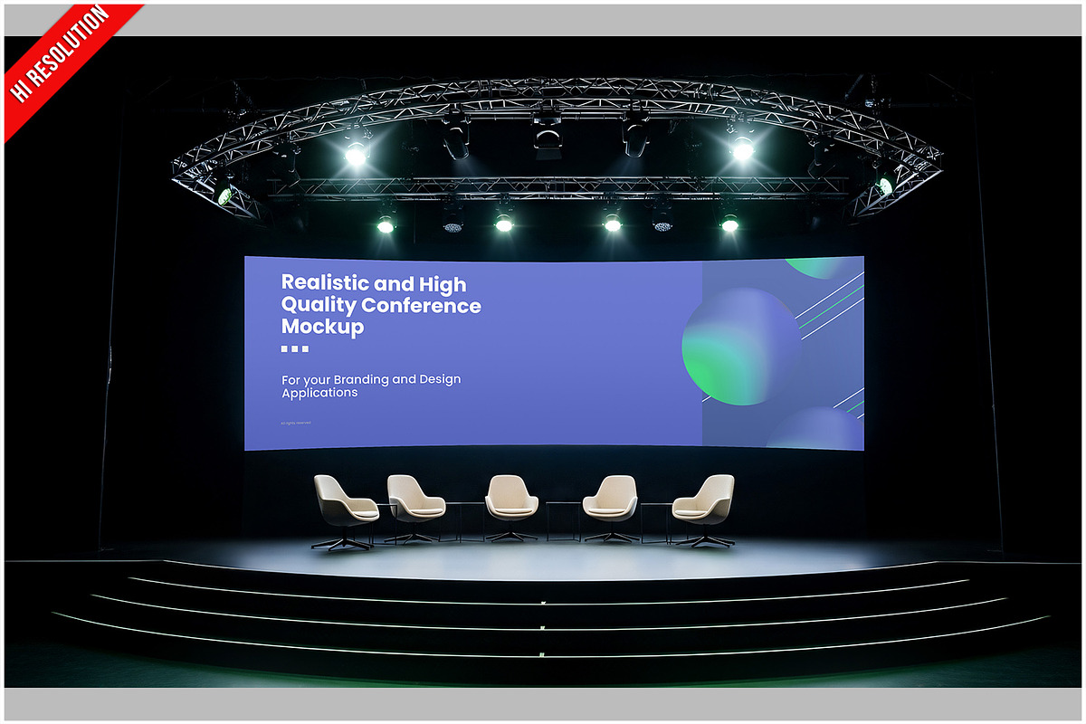 Corporate Event Stage Mockup, a Product Mockup by Bruno's Shop