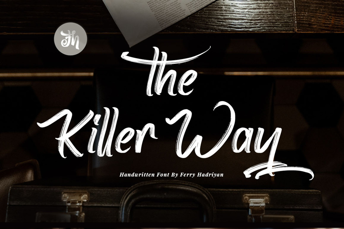 The Killer Way - Handwritten Font, a Script Font by FHFont (Photo 9 of 9)