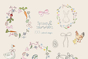 Spring Summer Easter Illustrations, an Object Graphic by whiteheartdesign (Thumbnail 2 of 14)