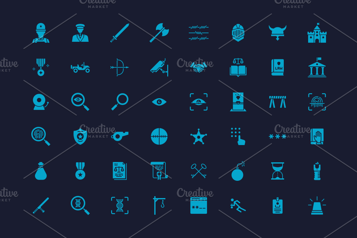 Military, Law & Order Icons, an Icon by Amogh Design (Photo 5 of 7)