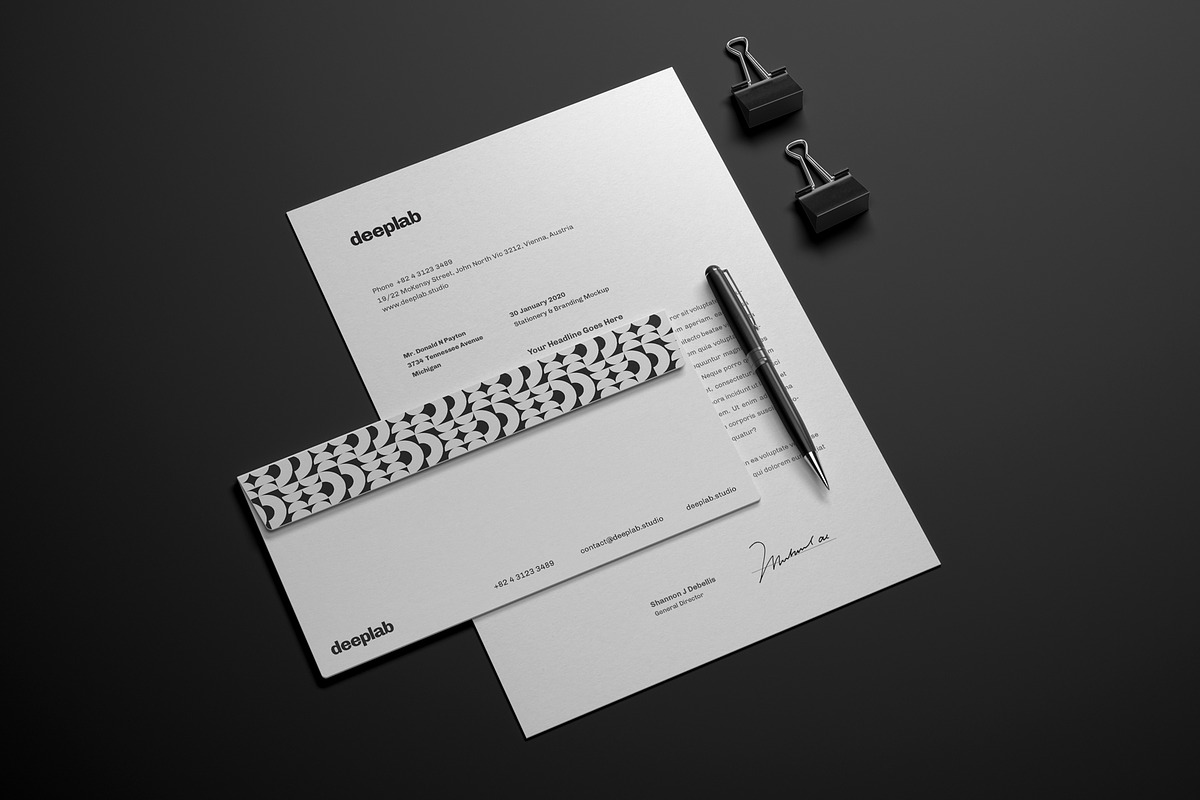 Elegant Stationery Branding Mockup, a Product Mockup by Deeplab (Photo 3 of 21)
