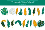 Tropical seamless patterns & leaves, a Pattern Graphic by EltaMaxArt (Thumbnail 11 of 12)